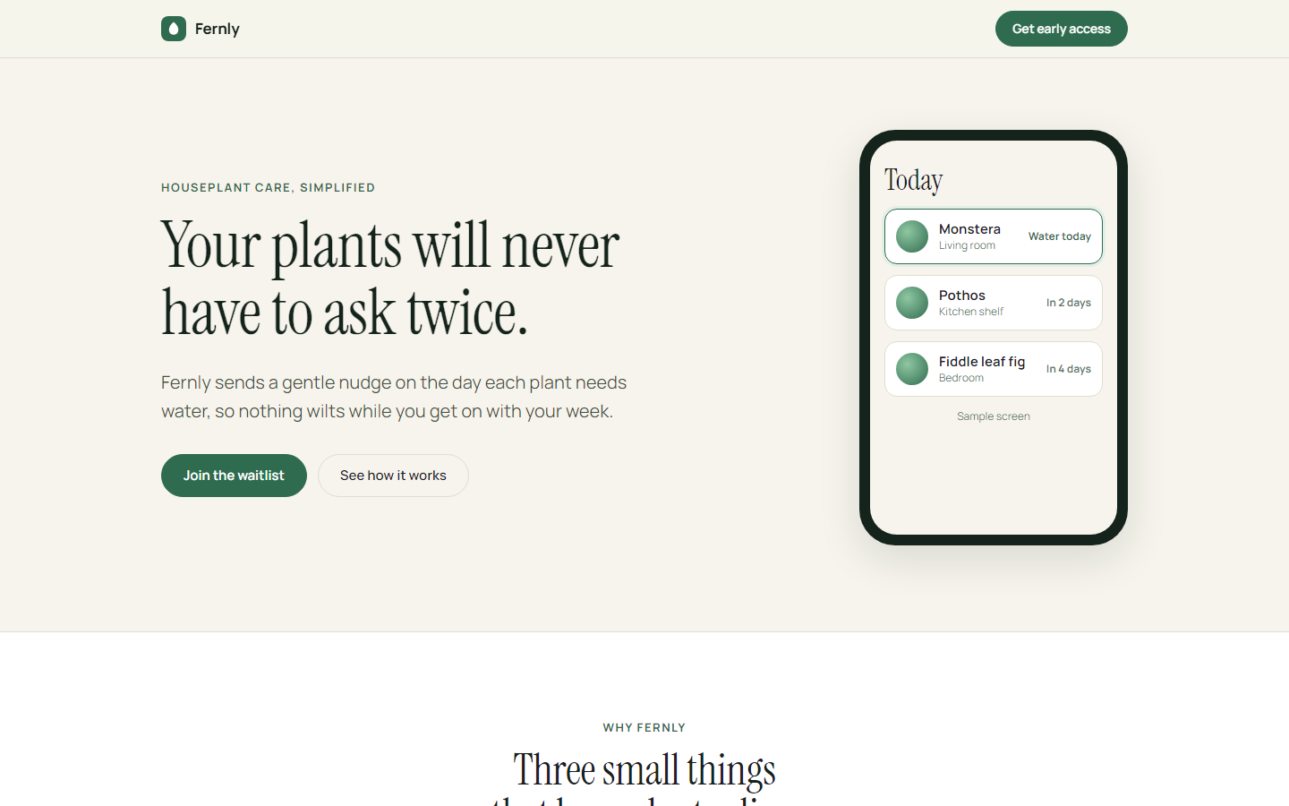Screenshot of the landing page the engine returned