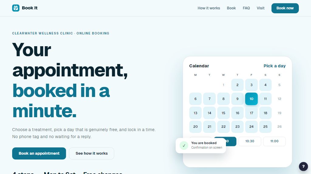 Preview of the Book It template