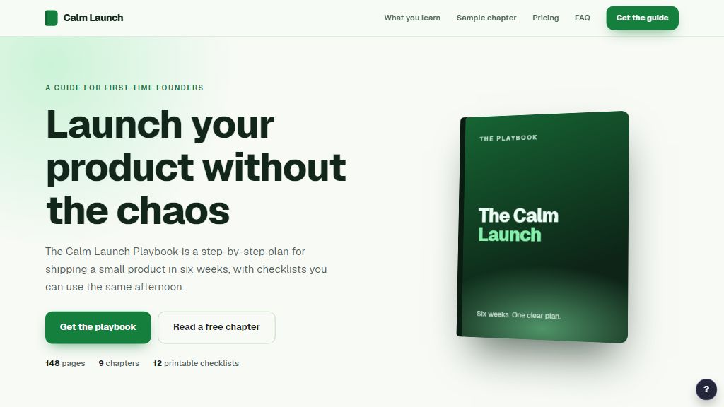 Preview of the Playbook Landing template