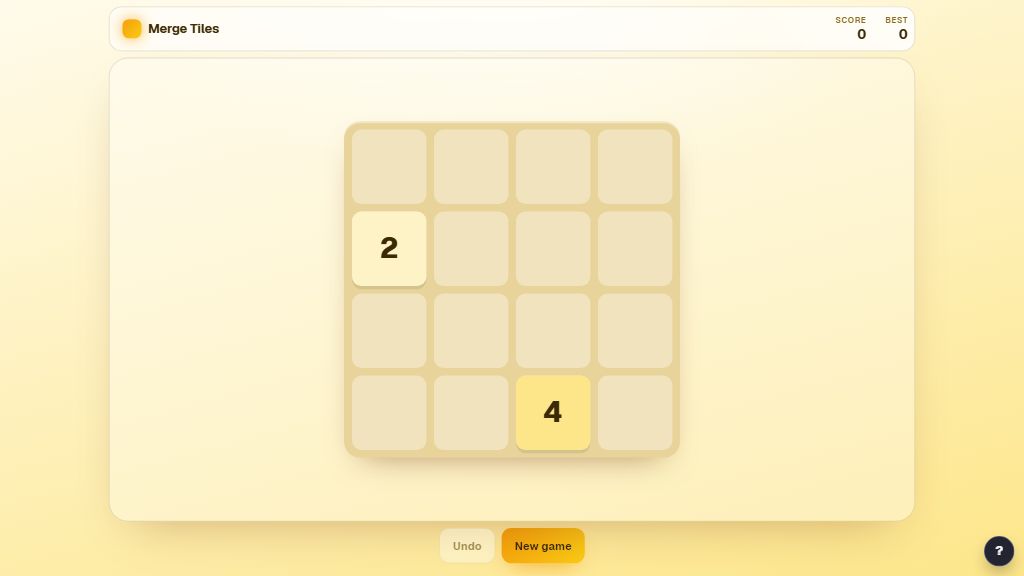 Preview of the Merge Tiles template