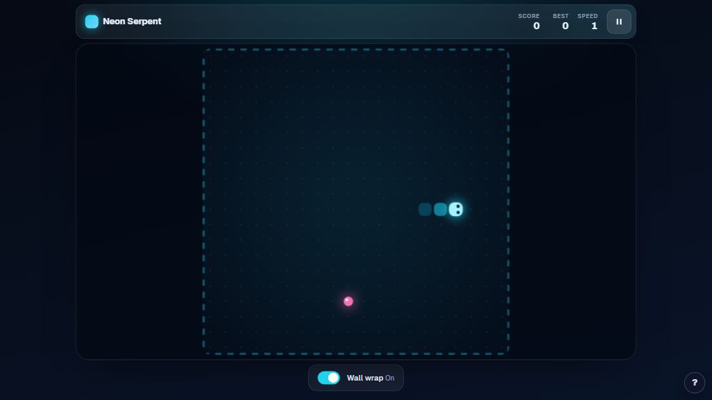 Preview of the Neon Serpent template