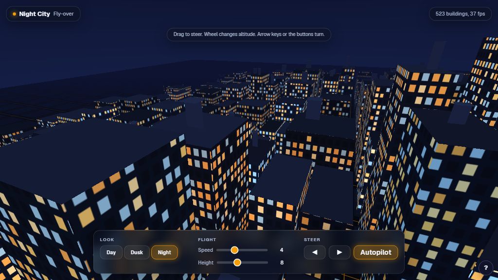 Preview of the Night City template