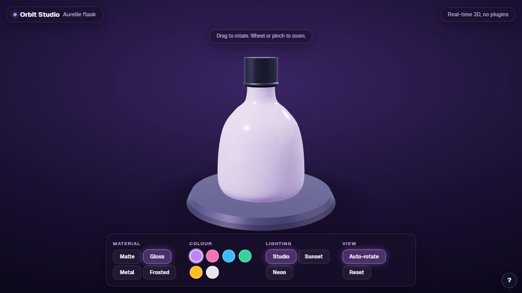 Preview of the Orbit Studio template