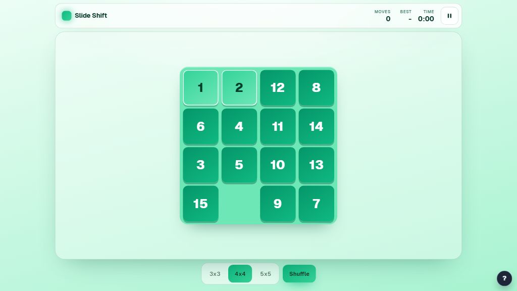 Preview of the Slide Shift template
